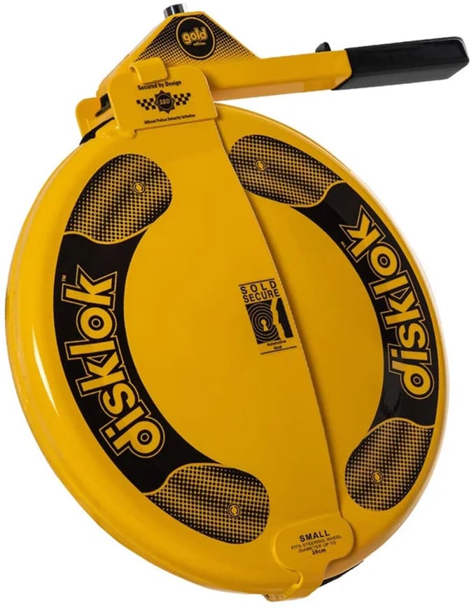 Disklok Stuurslot Auto Goud 35-39cm