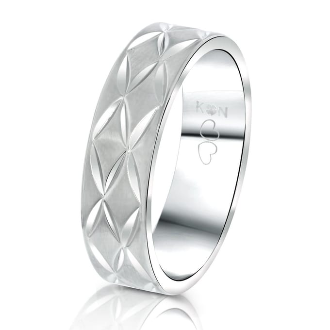 Lucardi Heren Vriendschapsring Bora Bora - Ring - Vaderdag Cadeautje - Staal - Zilverkleurig