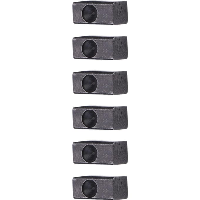 6 pièces Pont de Tremolo de Guitare Électrique Selle Bloc d'Insertion de Corde de Blocage gray