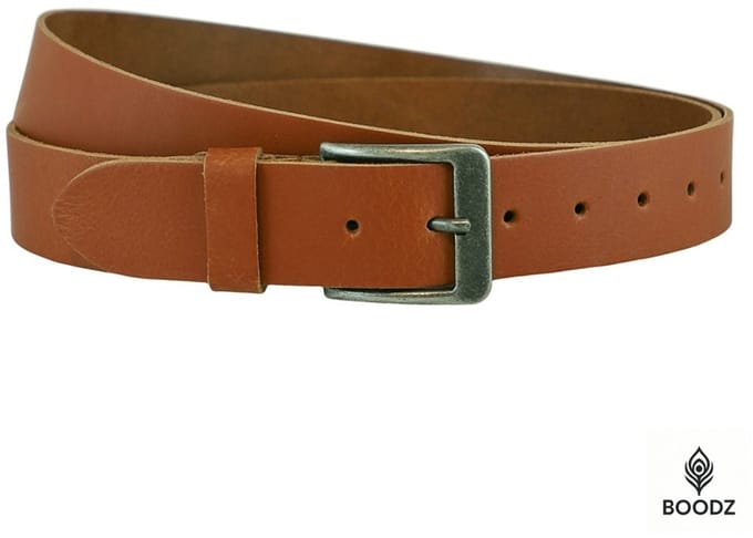 Boodz Leren Riem Extra Lang Cognac | Maat 150 | XXL | Maat