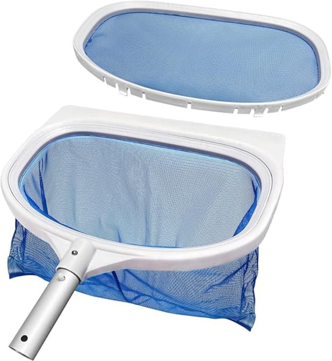 RWB® Zwembad schepnet - Schepnet - Zwembad Net - Blauw - 40cm x 32cm x 5cm