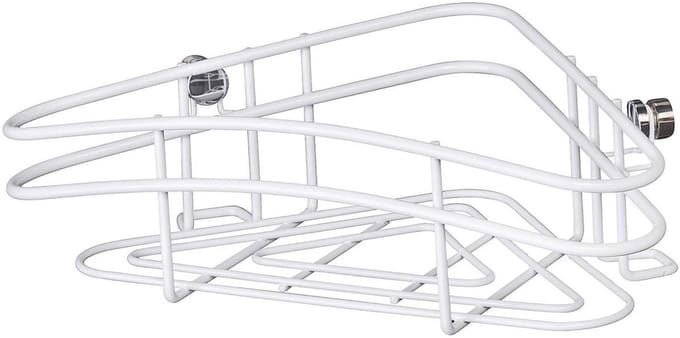 Wenko Hoekrek Classic Plus 28,5 X 17,5 X 9 Cm Staal Wit