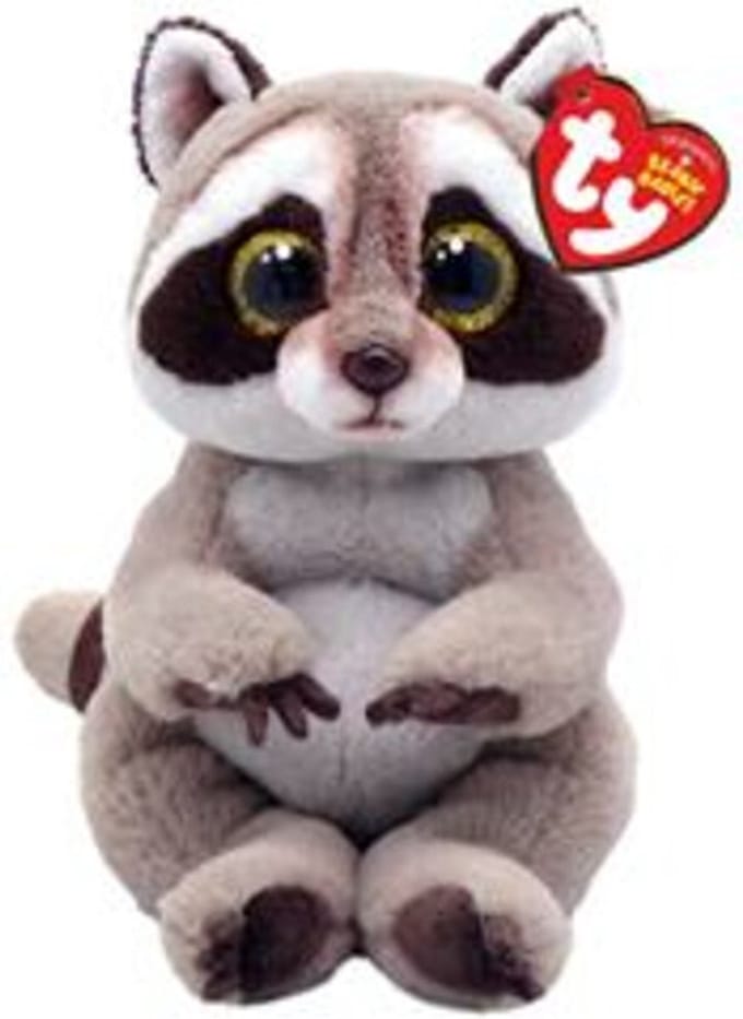 TY Beanie Babies Bellies Petey Raccoon 15 cm
