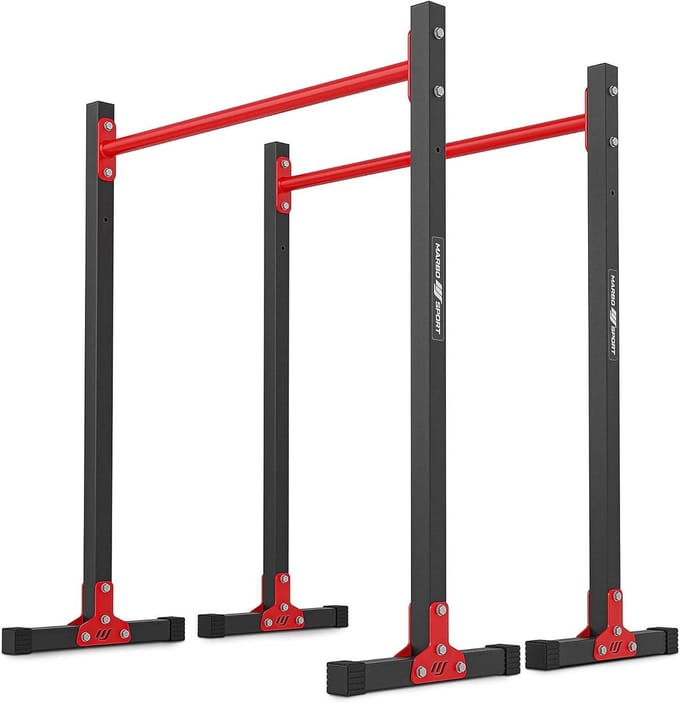 Verstelbare Dip Stand voor Thuis Gym - Ruimtebesparend en Stevig