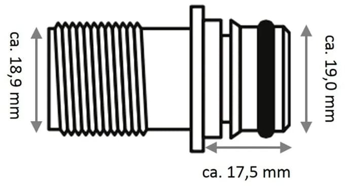 Jabsco Connector 2 Eenheden Zilver 1/2´´