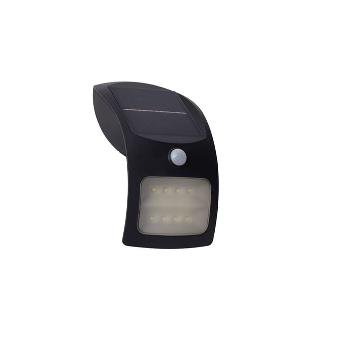 Searchlight LED-zonne-wandlamp 67420BK-PIR, bewegingsmelder