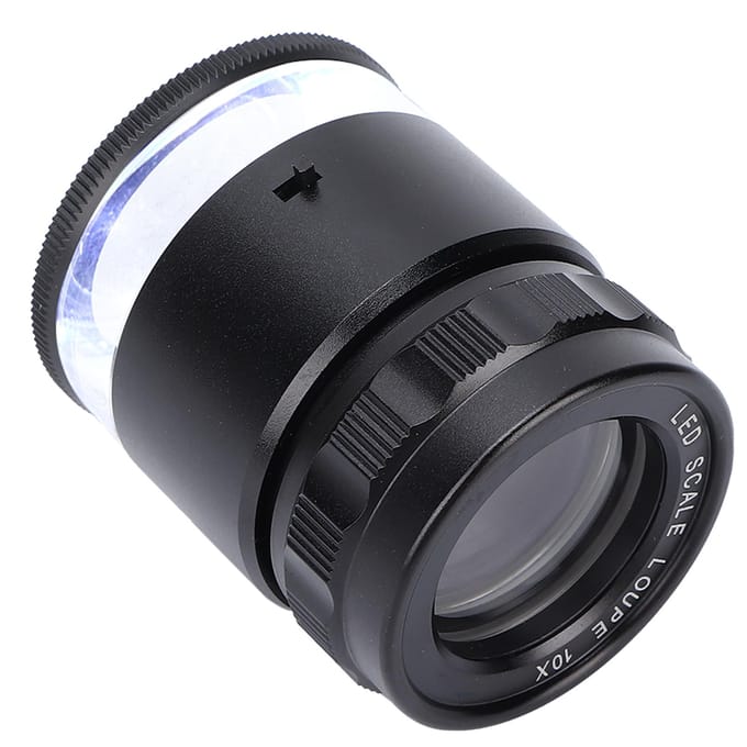10X Loep Meetloep 6LED Verlichte Sieraden Vergrootglas USB Oplaadbare Vergrootglas