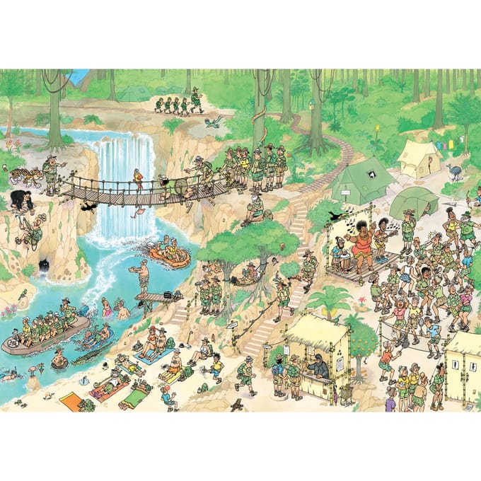 Jan van Haasteren - Jungletocht - 1000 stukjes puzzel - Legpuzzel