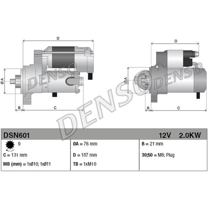 Starter DENSO DSN601