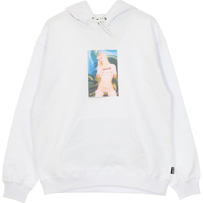 Lichtgewicht sweatshirt met capuchon voor heren + wit