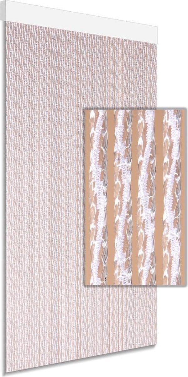 DEGOR - vliegengordijn - deurgordijn - Paola - wit - 100x230cm