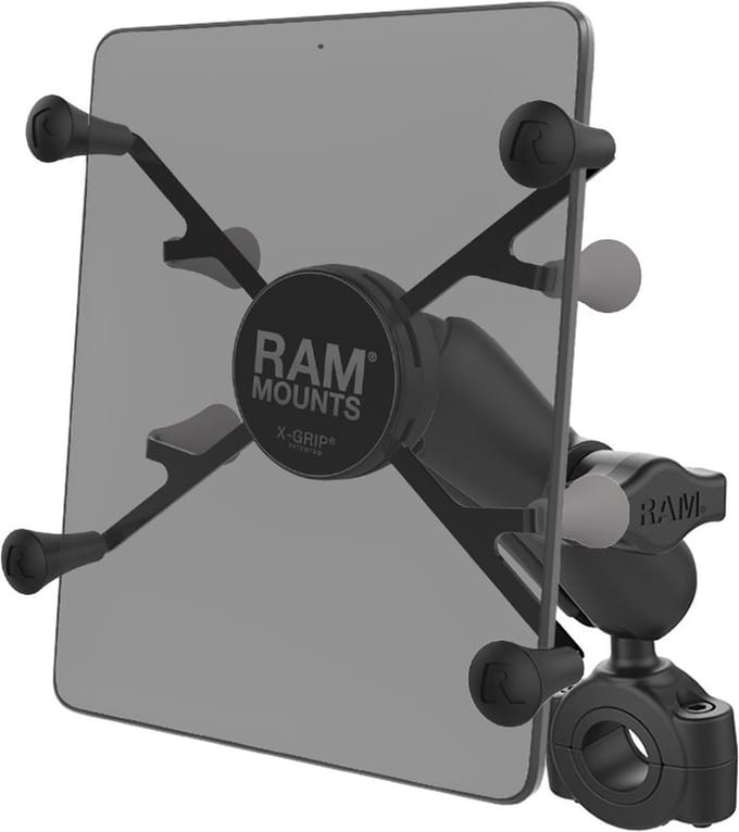 Torque™ small tablet stangbevestigingset met X-Grip RAM-B-408-75-1-UN8U