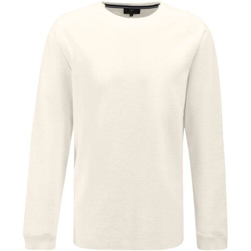 Fynch-Hatton Trui Round Neck Longsleeve Slub Off White / male
