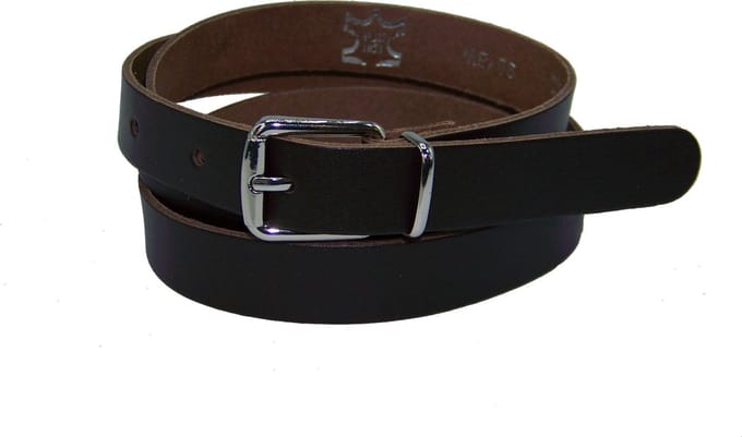 100% leer- 2 cm breed - Damesriem - donkerbruin - taillemaat 100 cm.