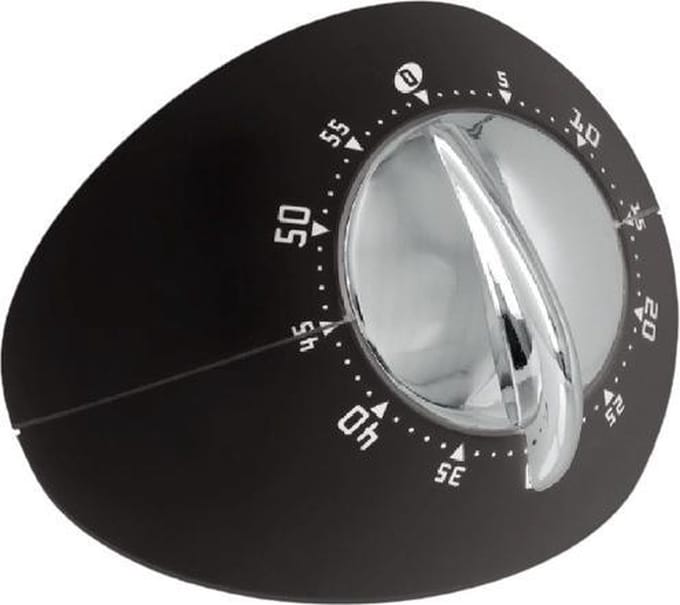 Metaltex Kookwekker Sinatra Design Rvs Zwart/chroom