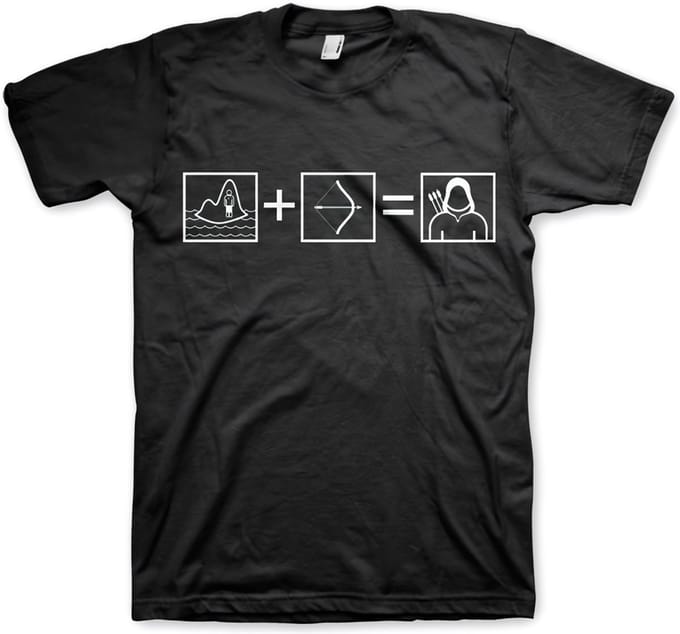 DC Comics Arrow Heren Tshirt -S- Arrow Riddle Zwart