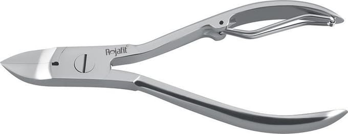 Rojafit Professionele Nageltang  -Rolveer-Gebogen Bek- RVS -12 cm.