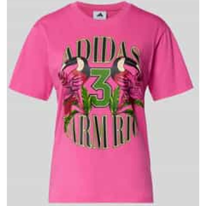 T-shirt met labelprint