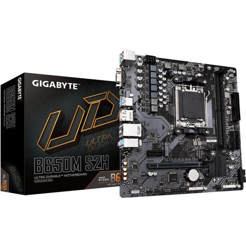 GIGABYTE B650M S2H Moederbord - AMD B650 - AMD AM5 - DDR5 RAM - Micro-ATX
