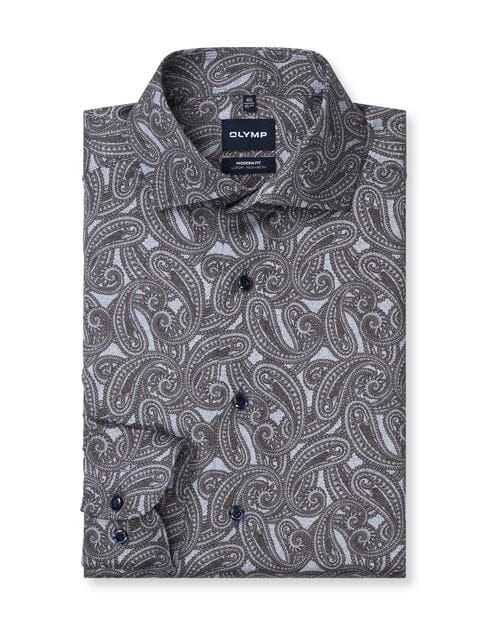 OLYMP Luxor Overhemd, Modern Fit, Royal Kent, Marineblauw
