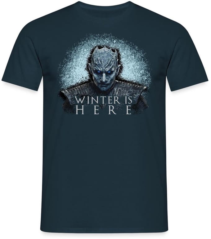 Game Of Thrones Night King Winter Is Here T-Shirt Heren