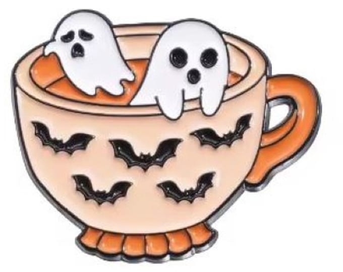 Pin Broche - enamel pin - kledingspeld - Spook thee