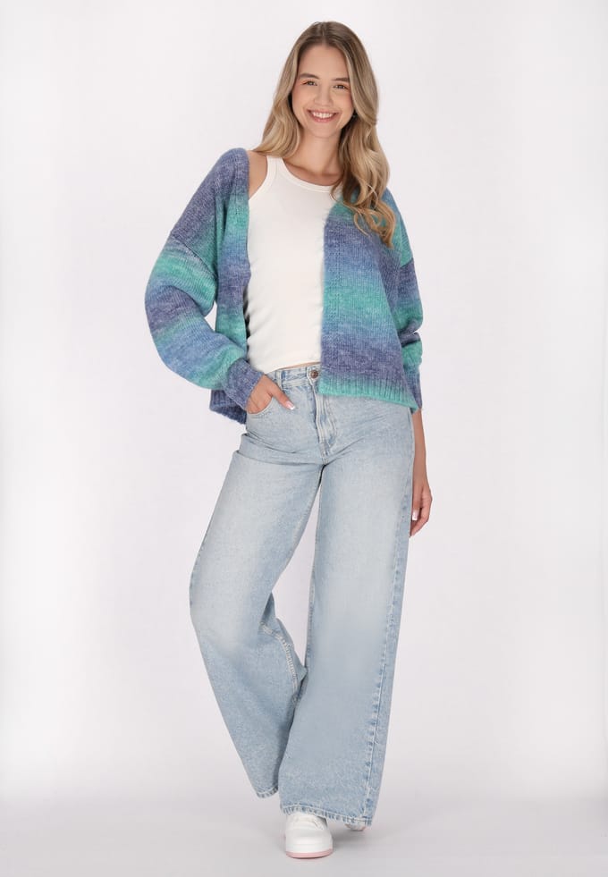 Mymo Vest Dames Blauw Veelkleurig