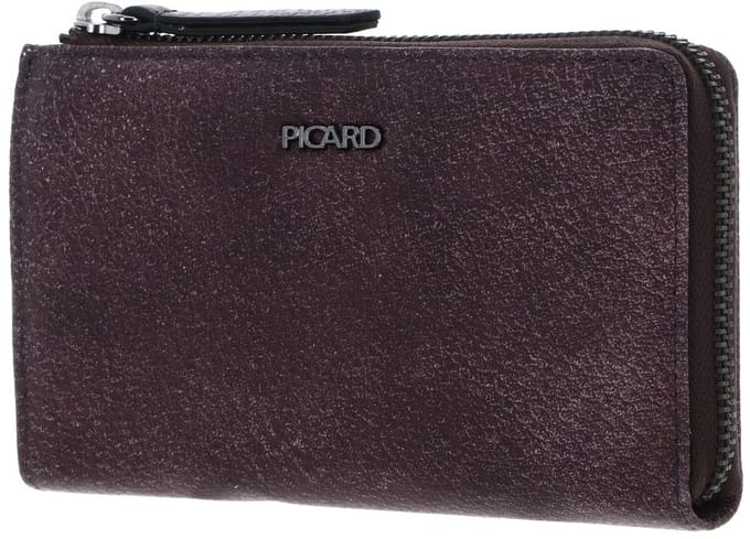 PICARD Leren portemonnee Lesotho 1 Zip Wallet Bordeaux (rood)paars