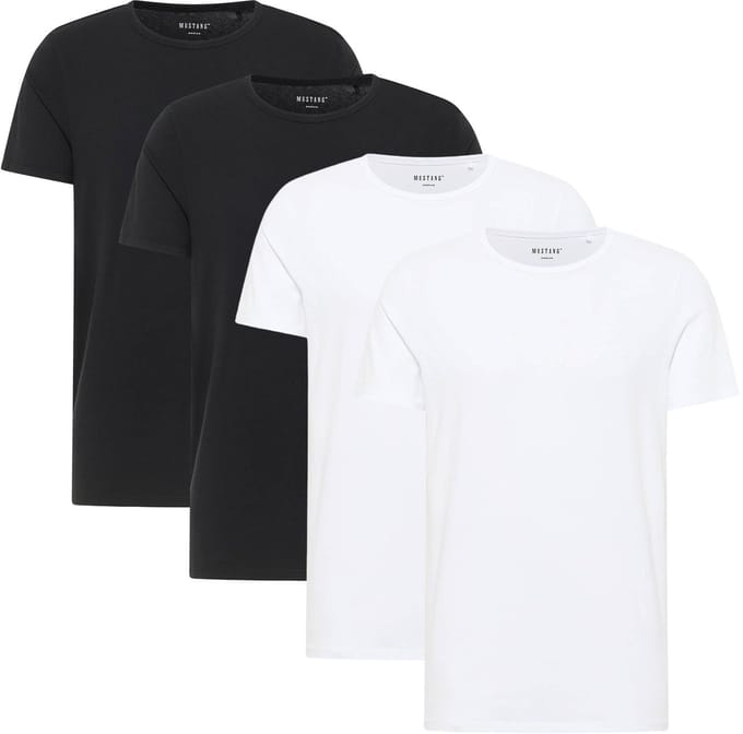 Mustang T-shirt Style Allen 4-Pack Verpakking van 4