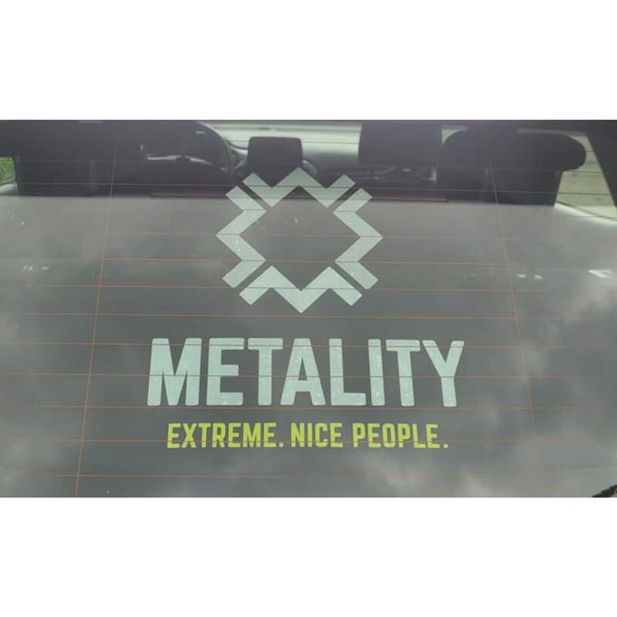 Metality Heckscheibenaufkleber Unisex Sticker - meerkleurig - Standard