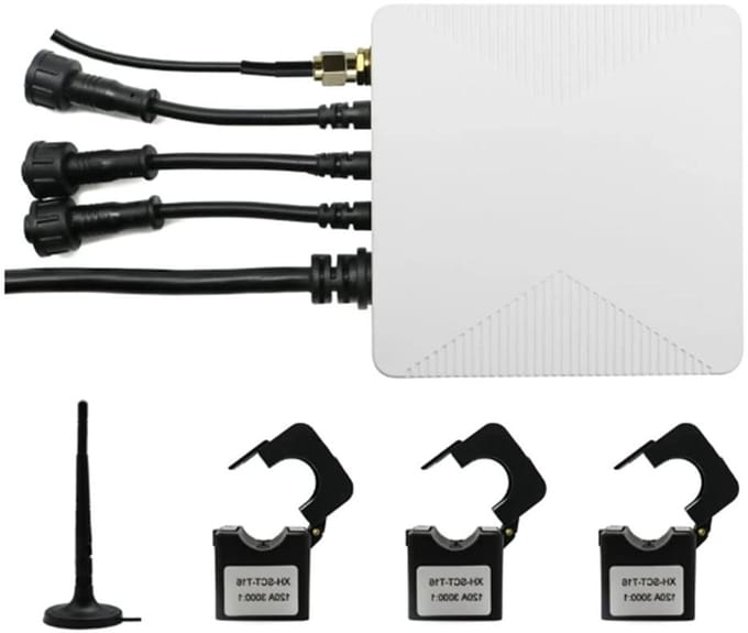 Energie Meter - Stroommonitor - Energie Verbruik - 3-Fase Compatibel - 200A - Wit