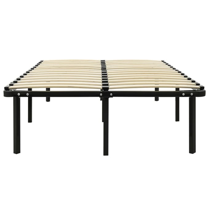 vidaXL - Bedframe - metaal - zwart - 120x200 - cm