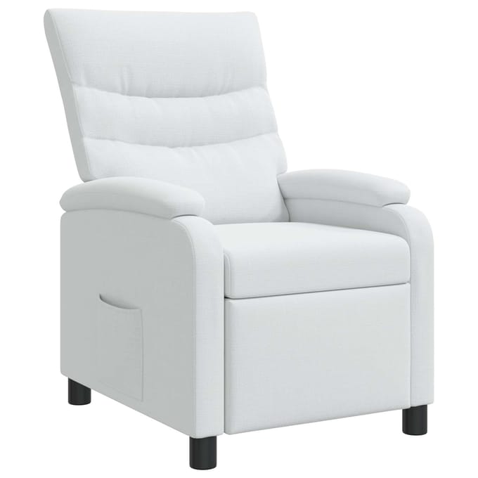 vidaXL - Recliner - Wit - Stof