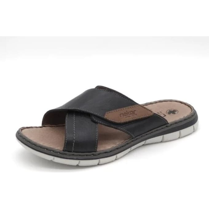 Rieker Heren Slipper - 25151-14 Blauw - Maat 44