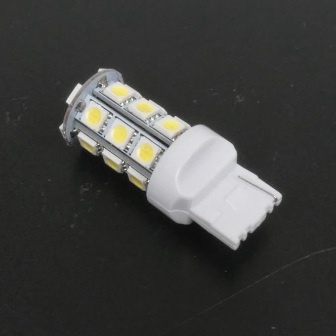 12v witte ledlamp t20 basis 280 lumen rms voor motor auto scooter nieuw