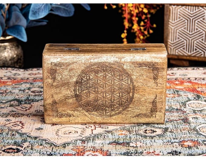 Levensbloem houten box