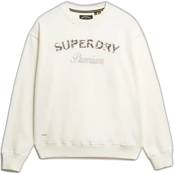 Superdry Premium Design Loose Crew Sweater Dames - Maat 14