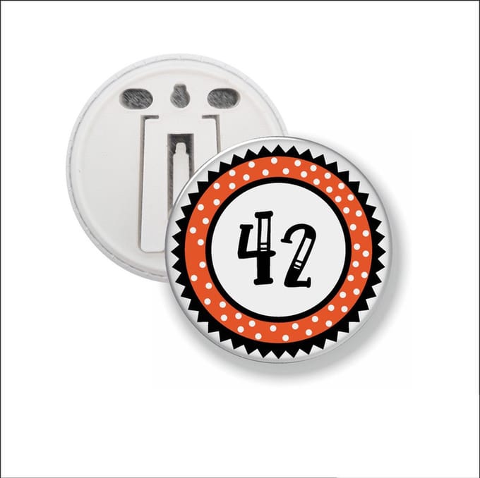Button Met Clip 58 MM - 42