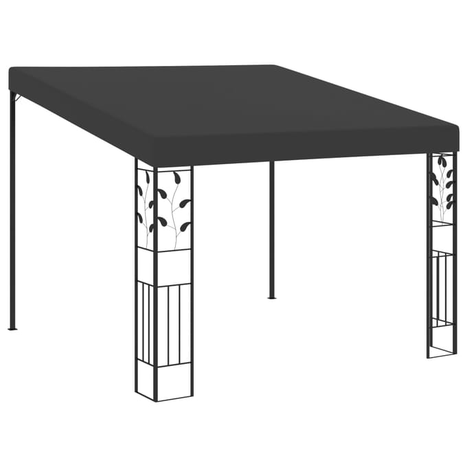 Wandgemonteerd Paviljoen 3 x 3 x 2,5 m Antraciet