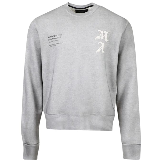 Amiri Wes Lang Solar Kings Crew Heather Grey