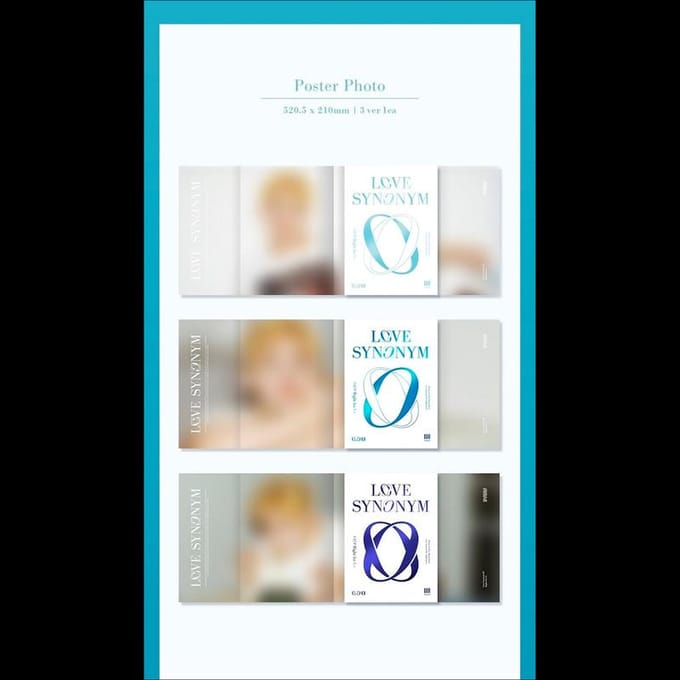 Wonho 1e Mini Album Deel 2 [Love Synonym #2 Right for Us] Random ver. blue