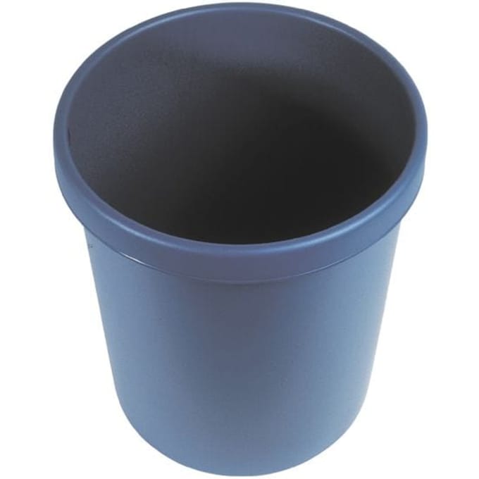 HELIT Afvalbak - 45 liter - Kunststof - Blauw - dxh 390x480 mm