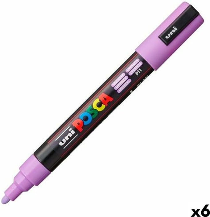 Markeerstift POSCA PC-5M Lavendel (6 Onderdelen)