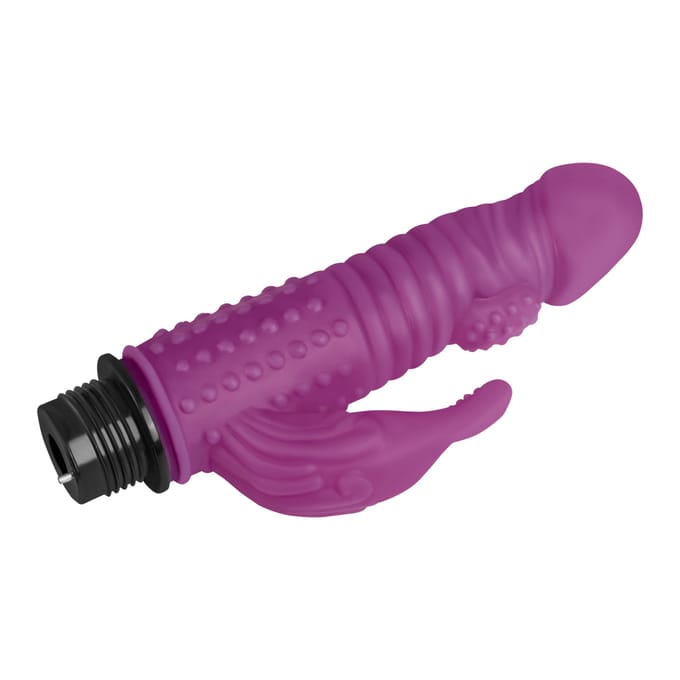 Rabbitvibrator met textuur, 16 cm
