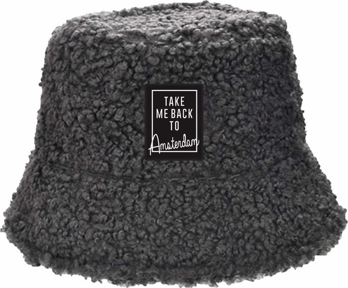 Robin Ruth - Bucket hat teddy - Amsterdam - Grijs