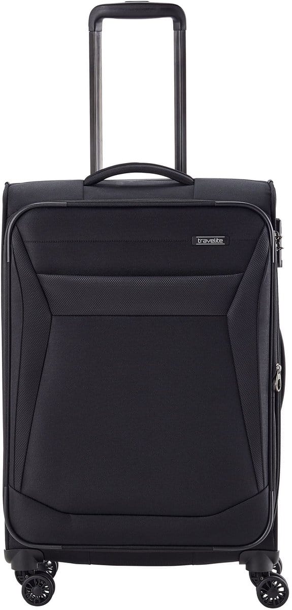 travelite Chios 4W Trolley Black Zwart 67cm