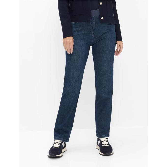 Raphaela by Brax Dames Jeans  Style CARINA STONED SLIGHTLY USED, denim blauw regular, maat 52