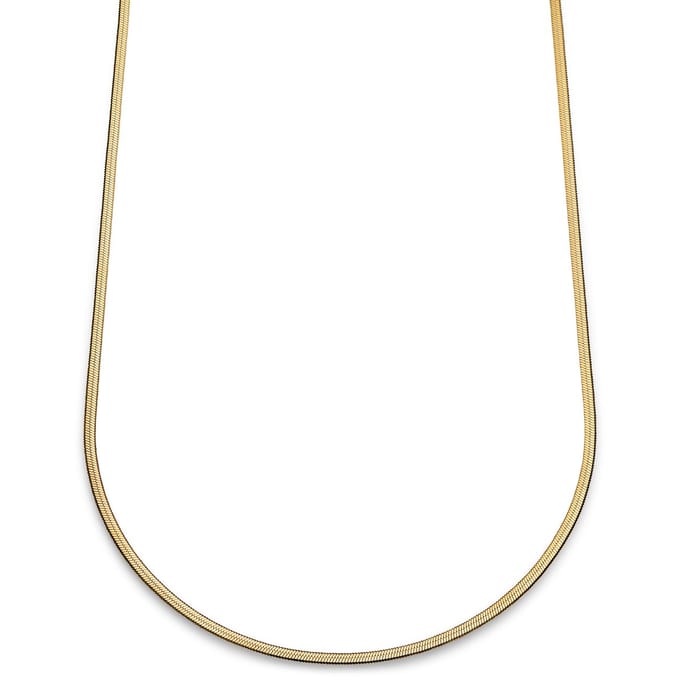 Essentials | 3 mm Goudkleurige Ketting met Visgraatschakels