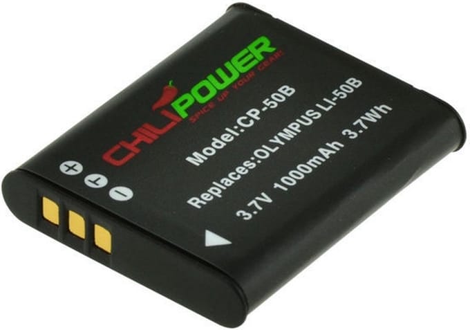 ChiliPower Li-50B accu voor Olympus - 1000mAh
