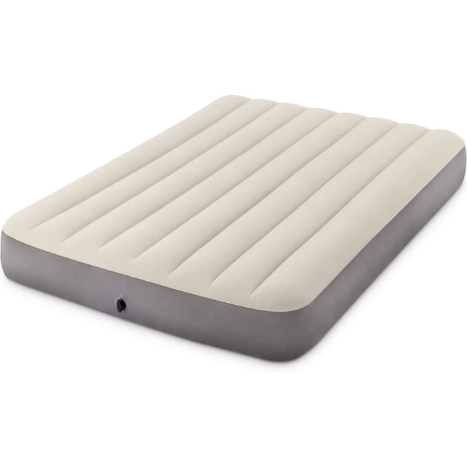 INTEX enkelhoog luchtbed fullmaat - beige, 137 x 191 x 25 cm